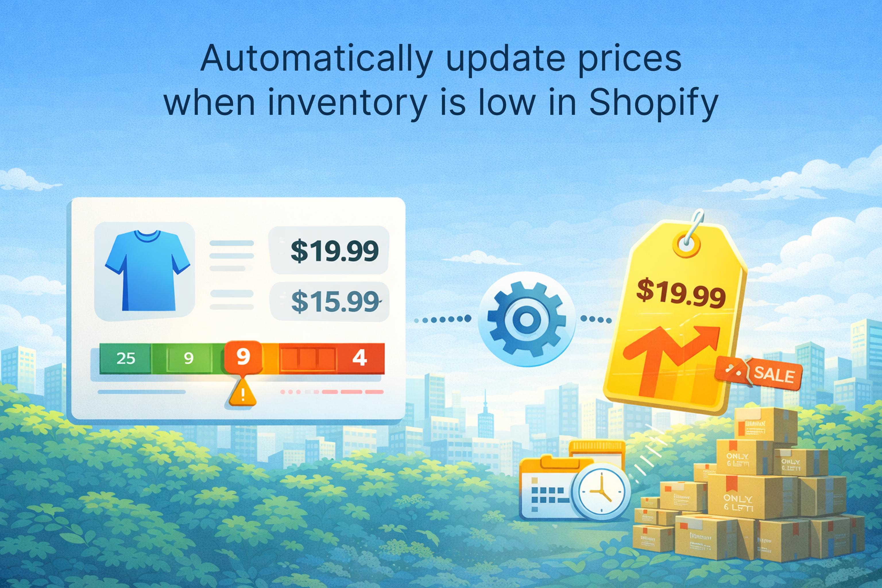 How to Automatically Update Shopify Prices When Inventory Is Low