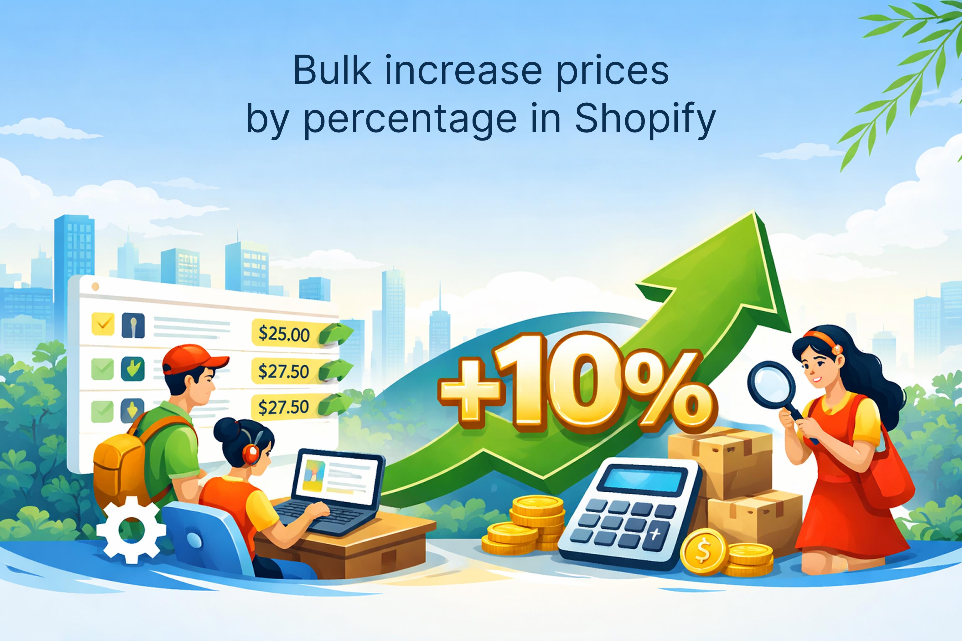 How to Bulk Increase Prices by Percentage in Shopify